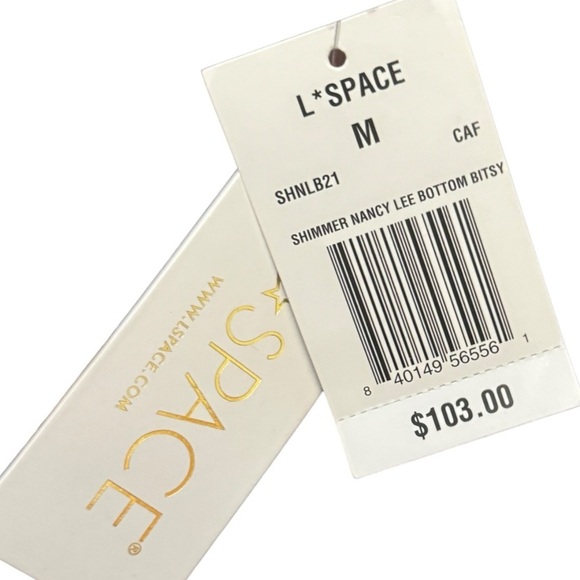 L Space Shimmer Nancy Lee Bikini Bottom nwt - Picture 5 of 6